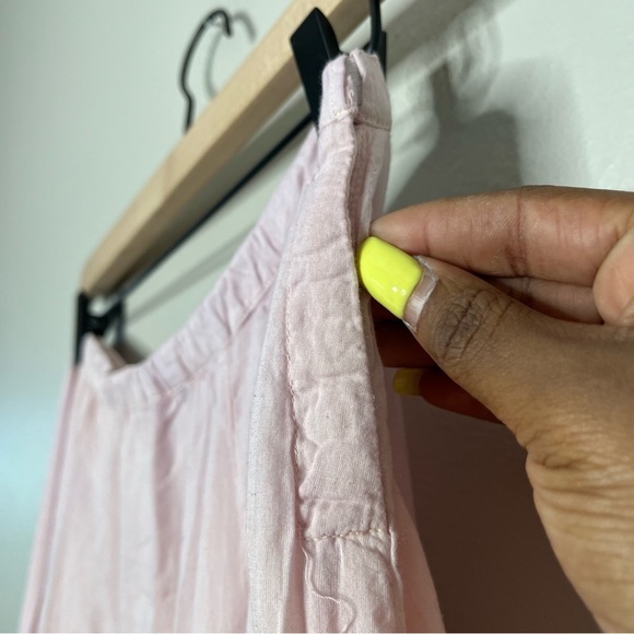 Vintage y2k Skirt Large Ombre Pink Orange Mirror Sequins‎ Tiered Maxi Fairy - Picture 5 of 7